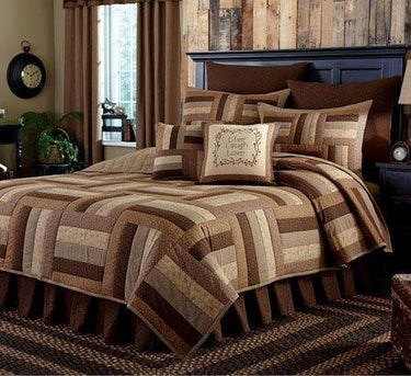 Shades Of Brown Queen Quilt - Park Designs - The Fox Decor